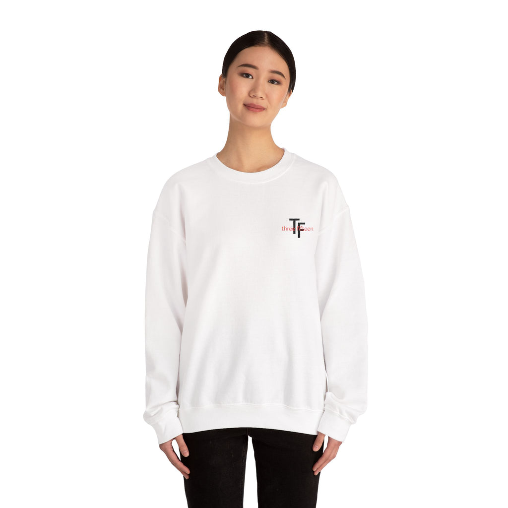 15 - TF Three Fifteen Embroidered Crewneck Sweatshirt — Minimal Graphic Pullover