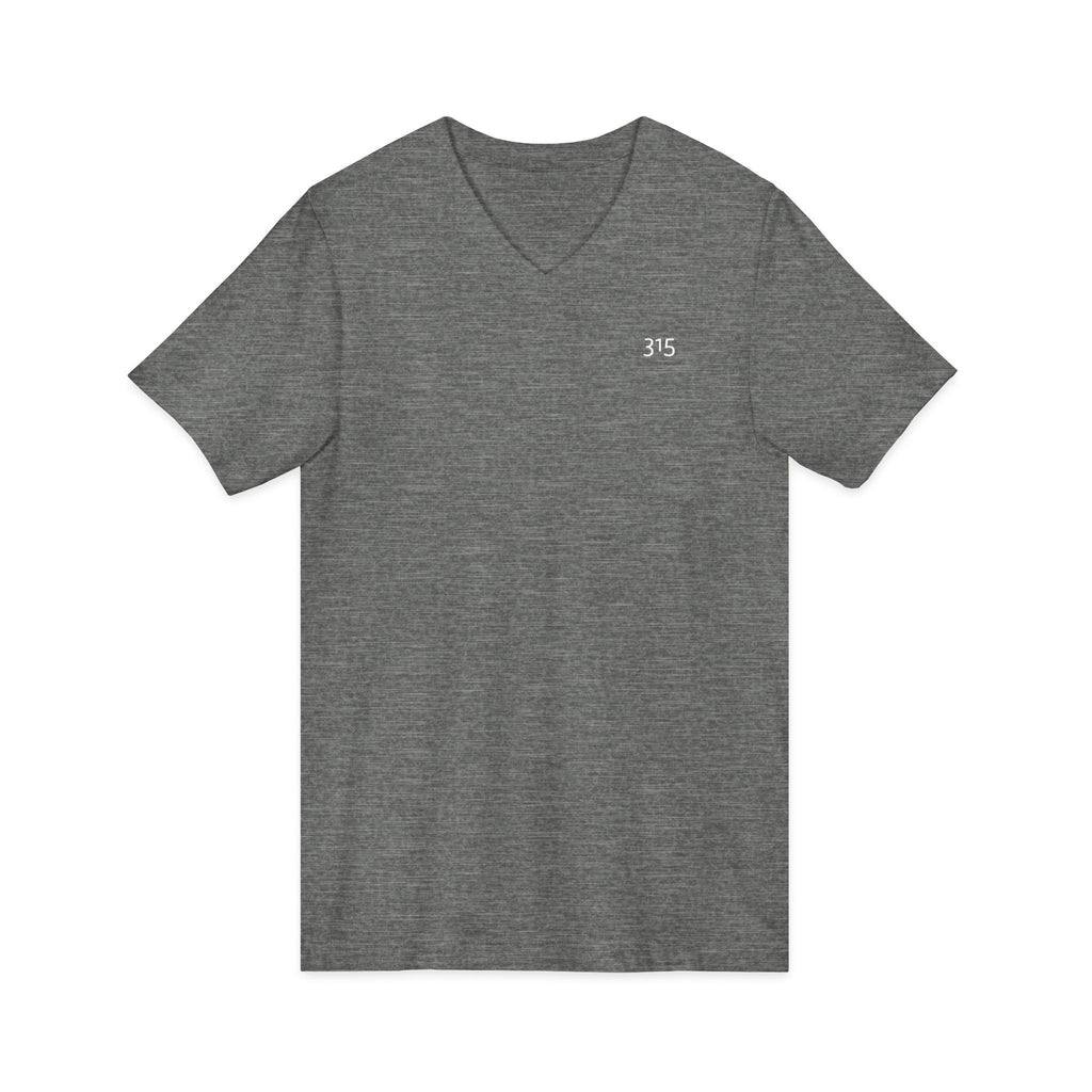 111 - Multi Color Stylish Unisex V-Neck Tee with '315' Design