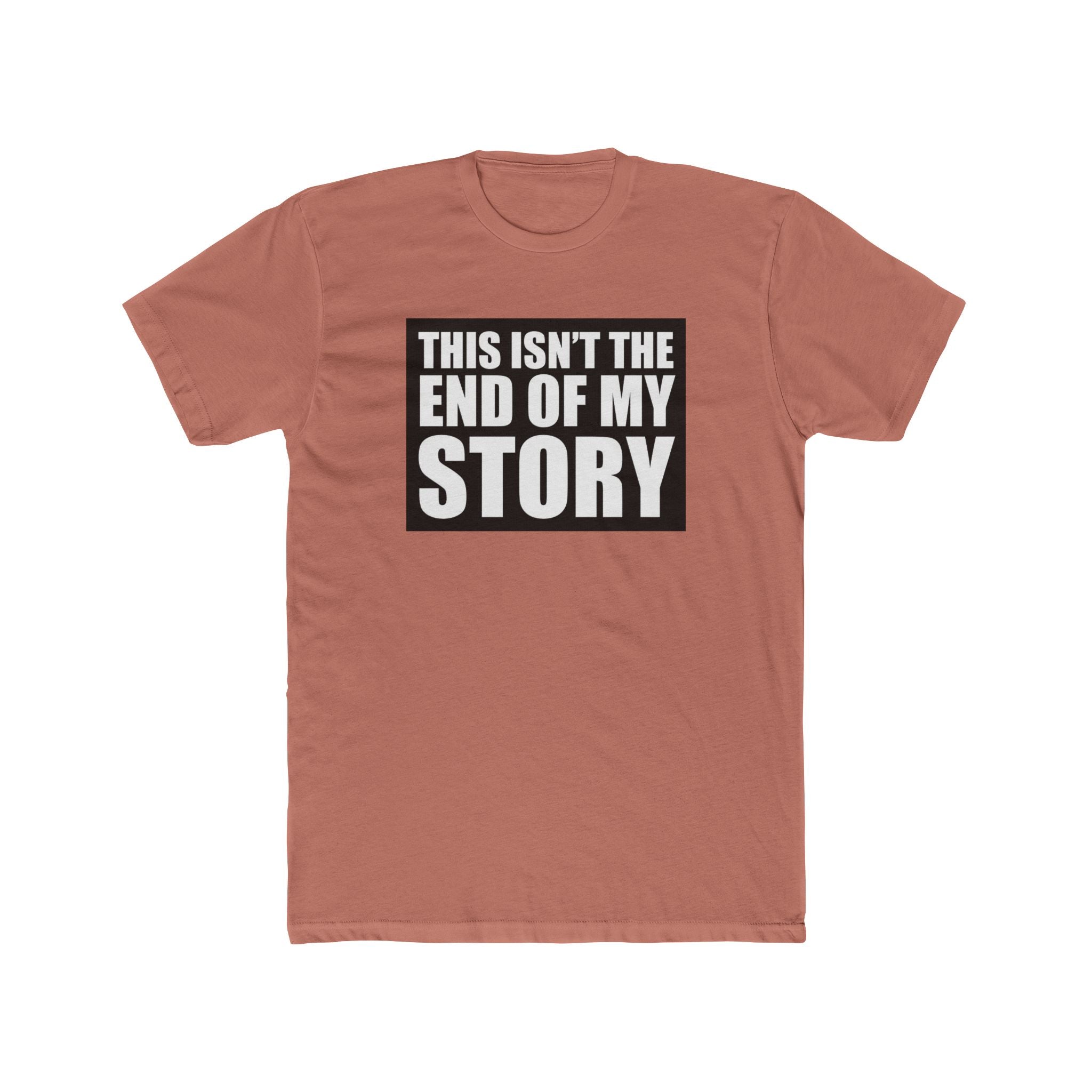 Multi Color Hopeful Message Unisex Cotton Crew Tee