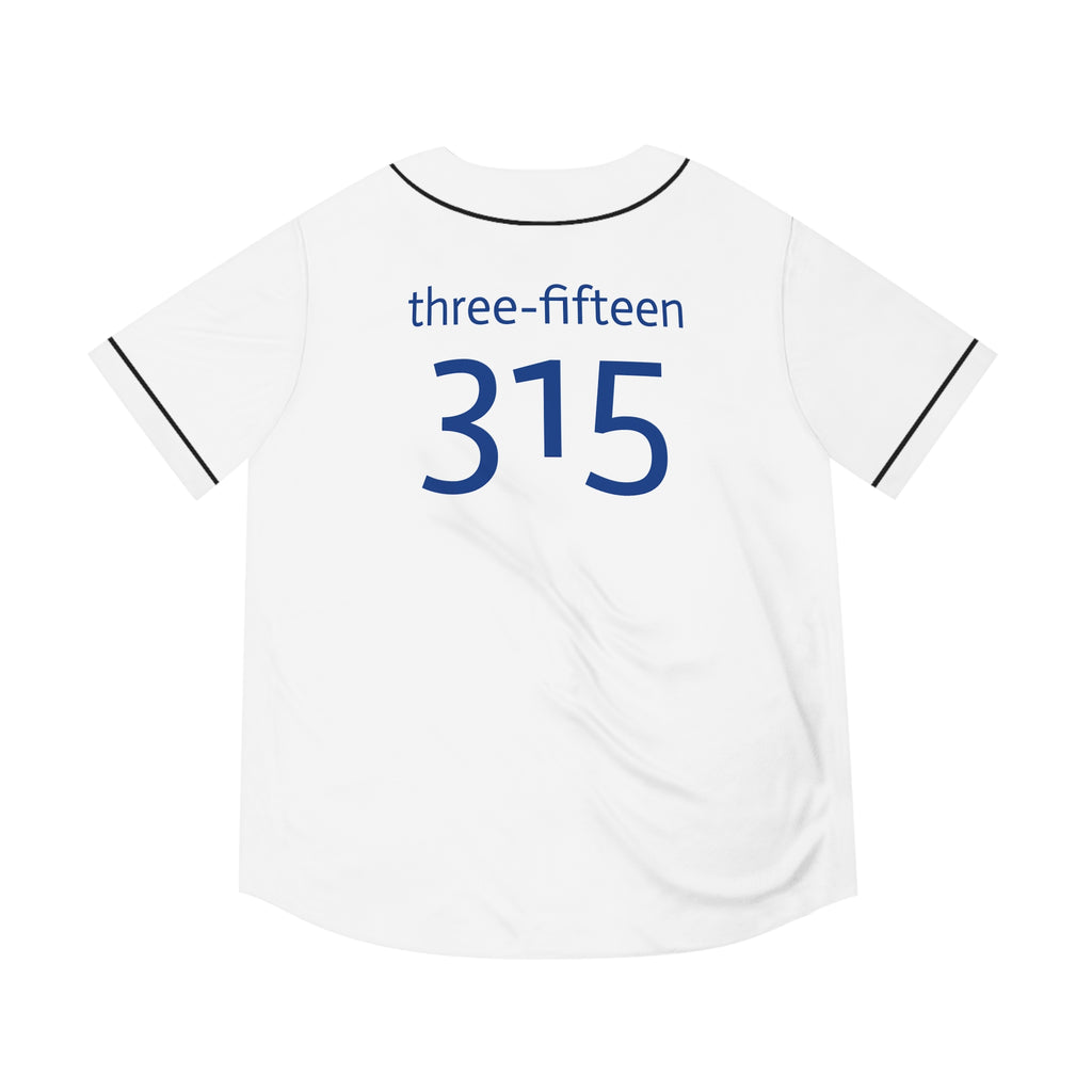 Three-Fifteen Stylish Men's Baseball Jersey with Custom Number 315