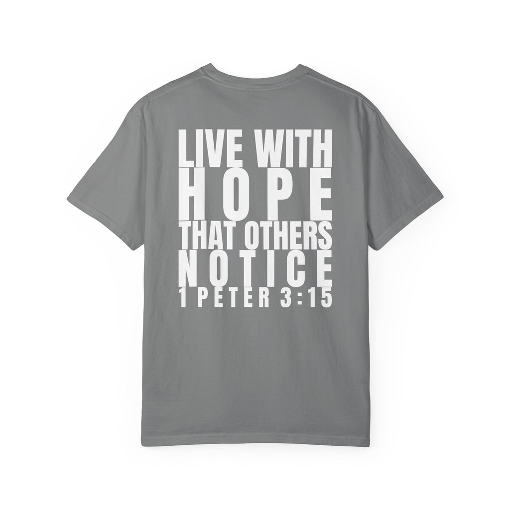 315 Multi Colors 315   “Live with Hope” Graphic T-Shirt