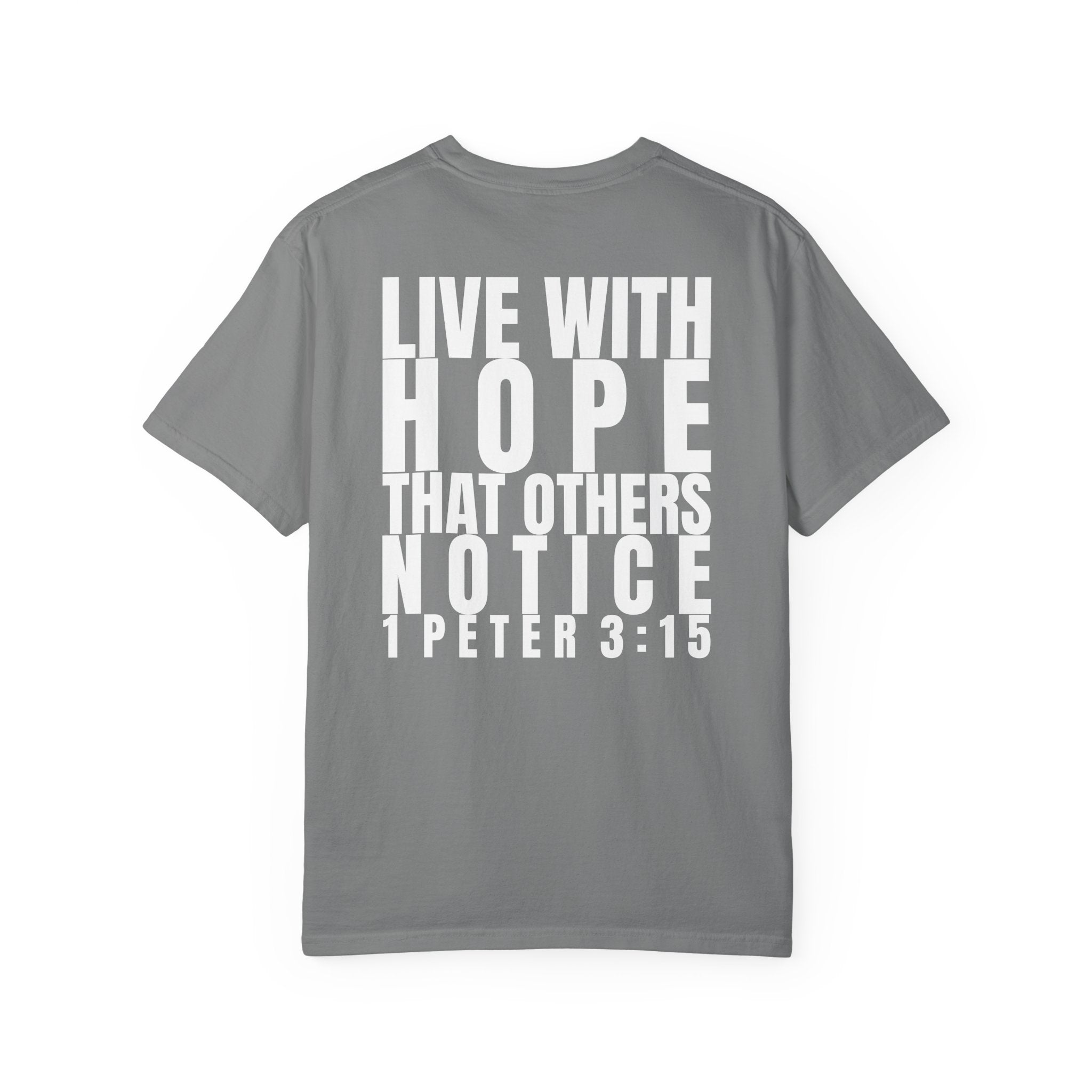 315 Multi Colors 315   “Live with Hope” Graphic T-Shirt
