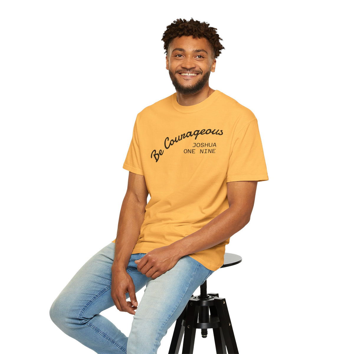 01 - Courageous Joshua One Nine Multi Colors Graphic T-Shirt