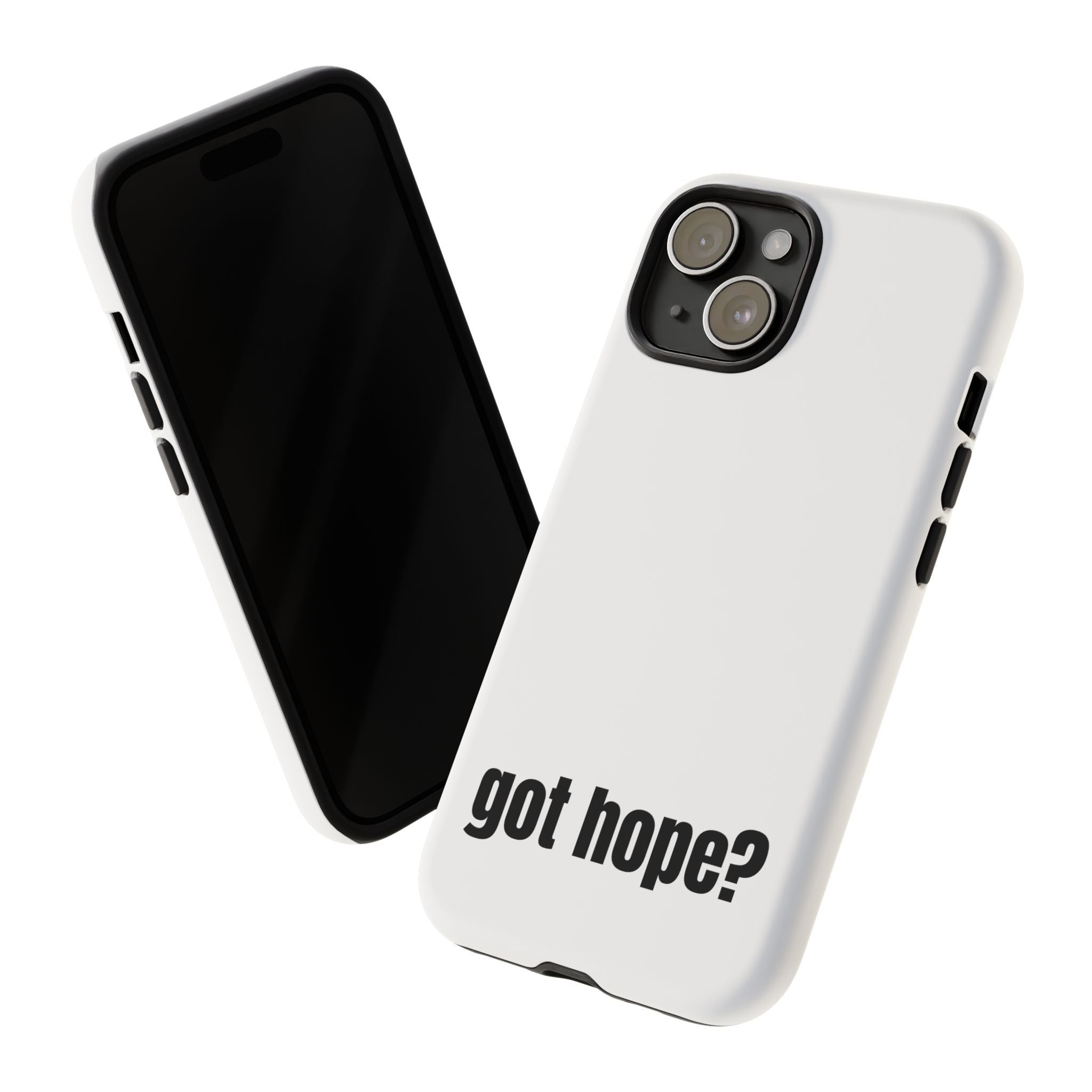 Phone Case — "got hope?" Minimalist Inspirational Protective Cover