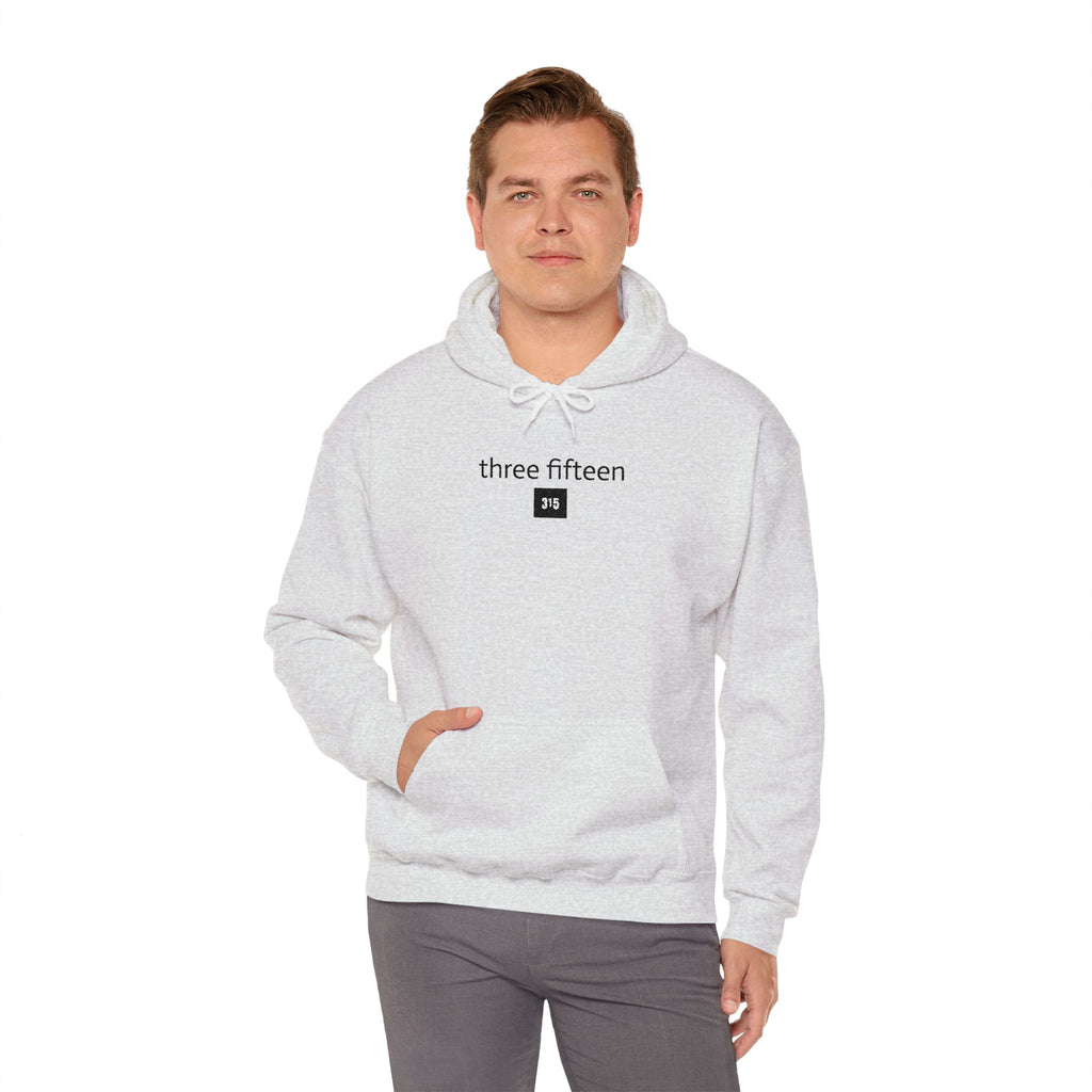 16 - 315 Square Embroidered Hoodie — Minimalist Distressed Graphic Sweatshirt
