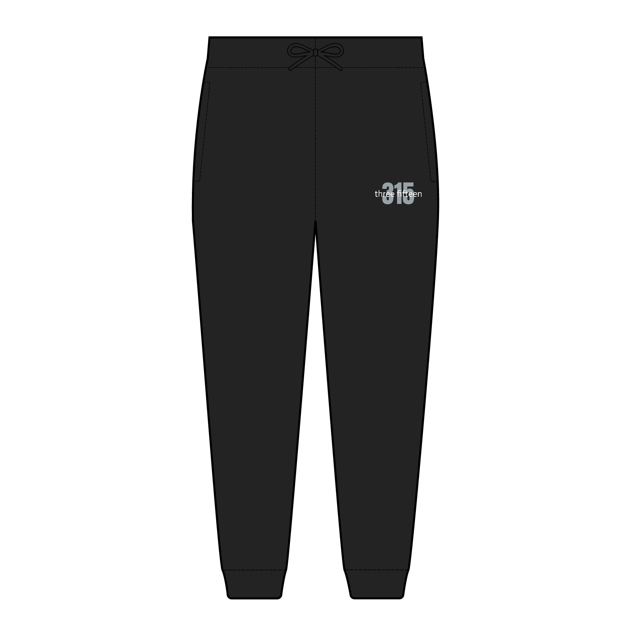 21 - Multi Color Embroidered Fleece Joggers with 315 Design