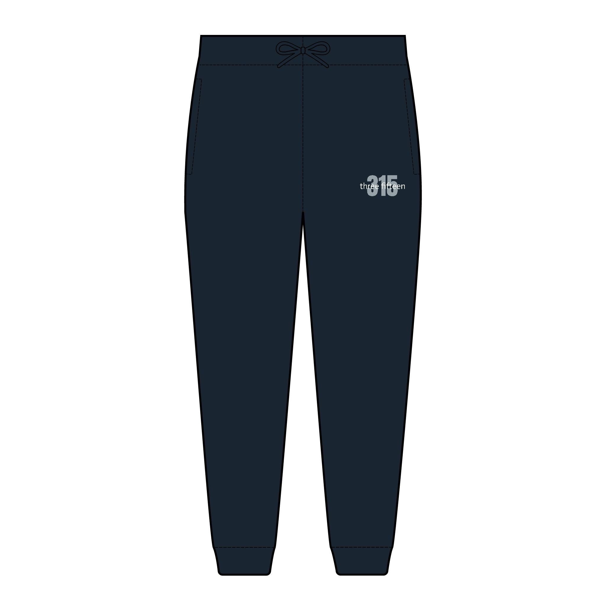 21 - Multi Color Embroidered Fleece Joggers with 315 Design