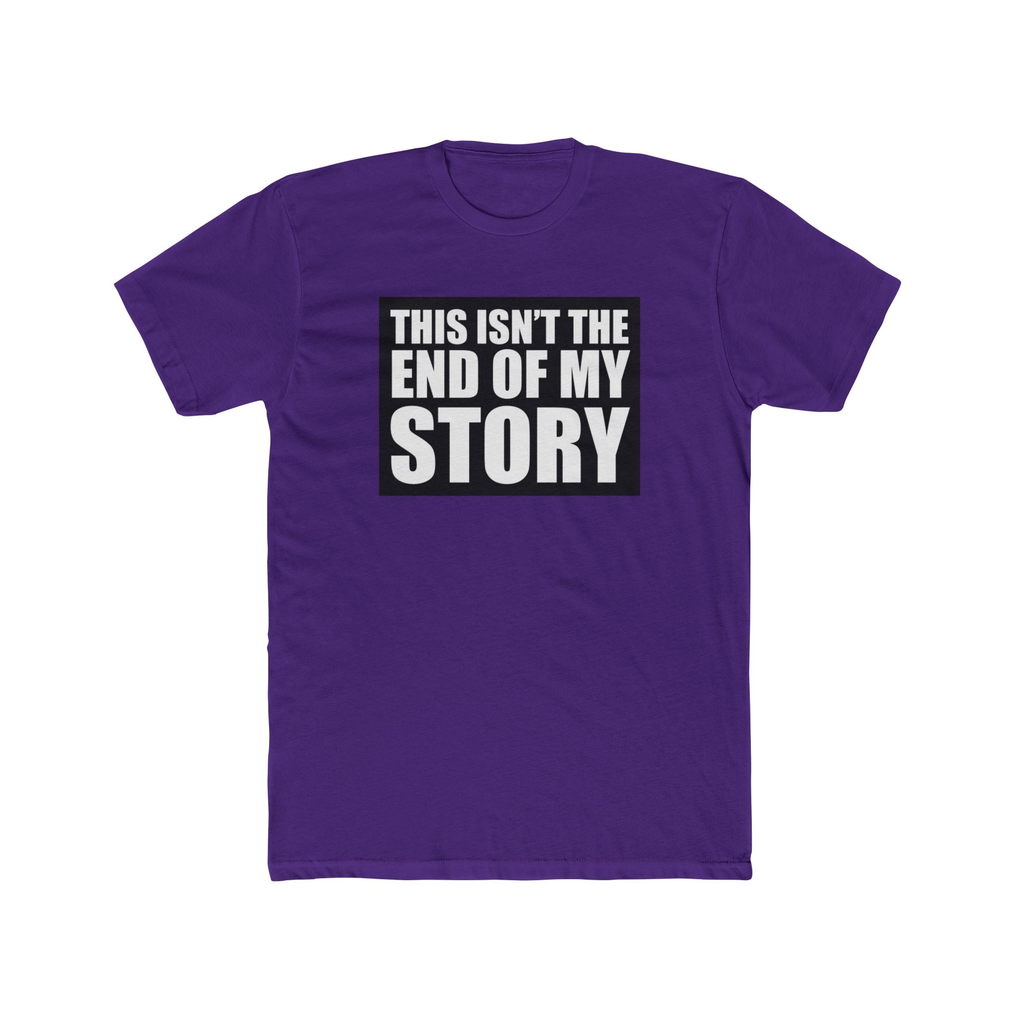 Multi Color Hopeful Message Unisex Cotton Crew Tee