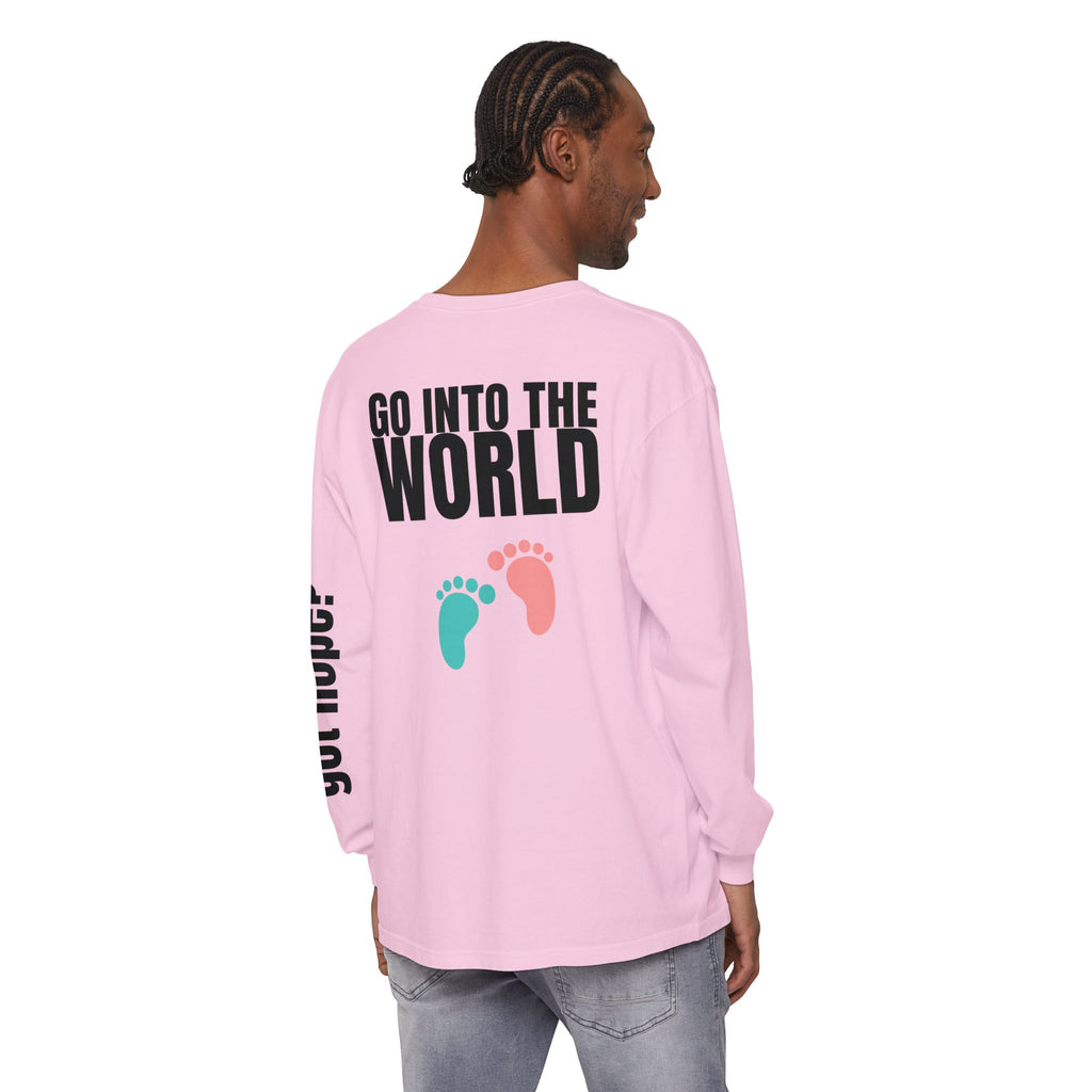 Copy of 315 Go Into the WorldUnisex Long Sleeve T-Shirt - Inspirational Casual Wear