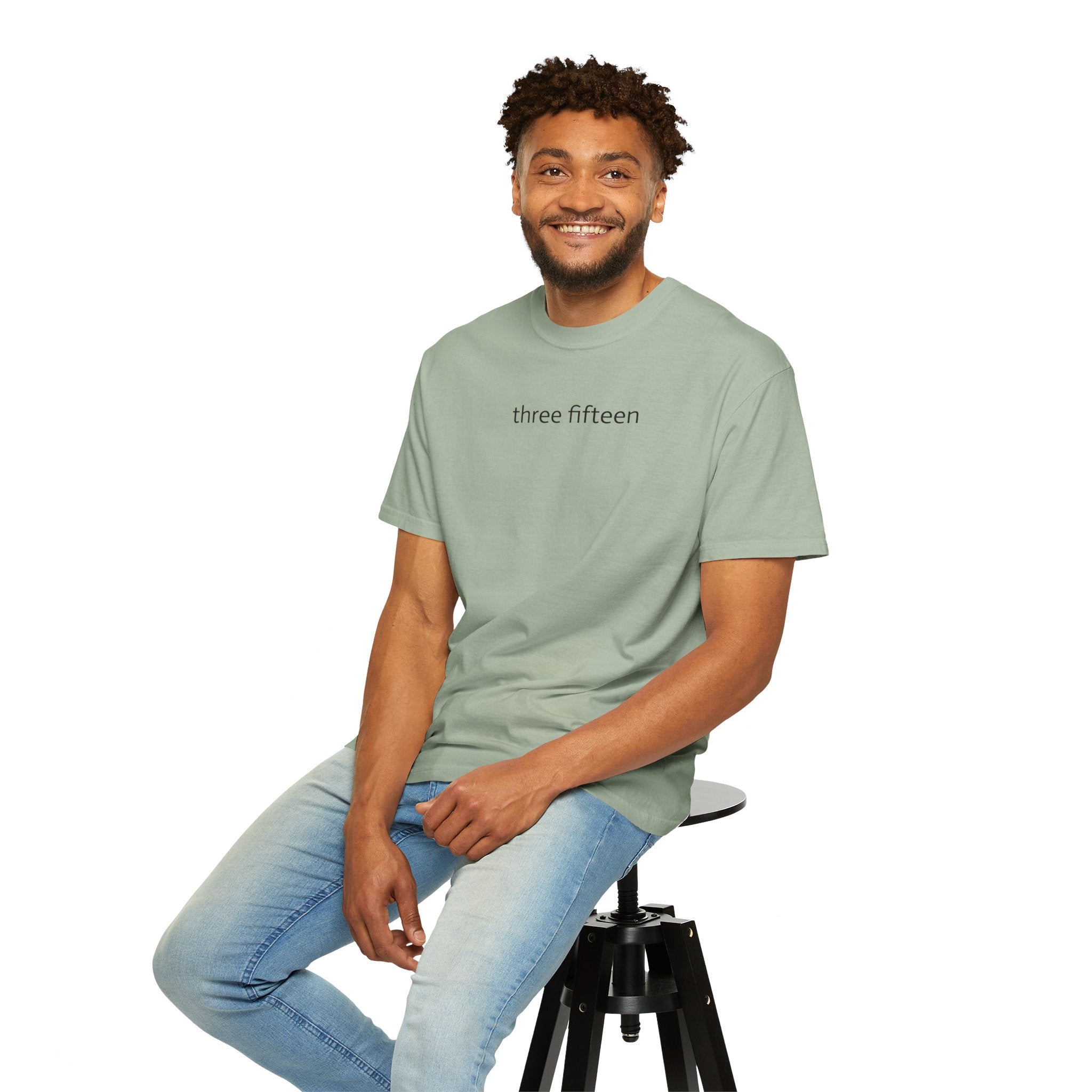 1 - Multi Colors Three Fifteen Basic Graphic T-Shirt