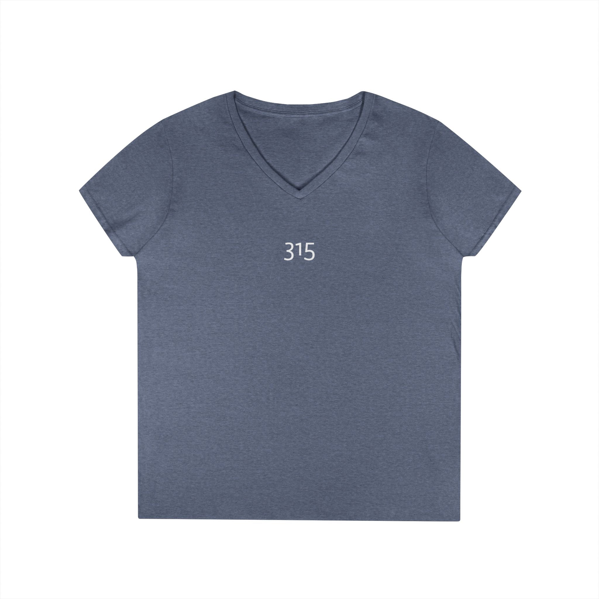 Multi Color Casual V-Neck T-Shirt with Minimalist Design 315