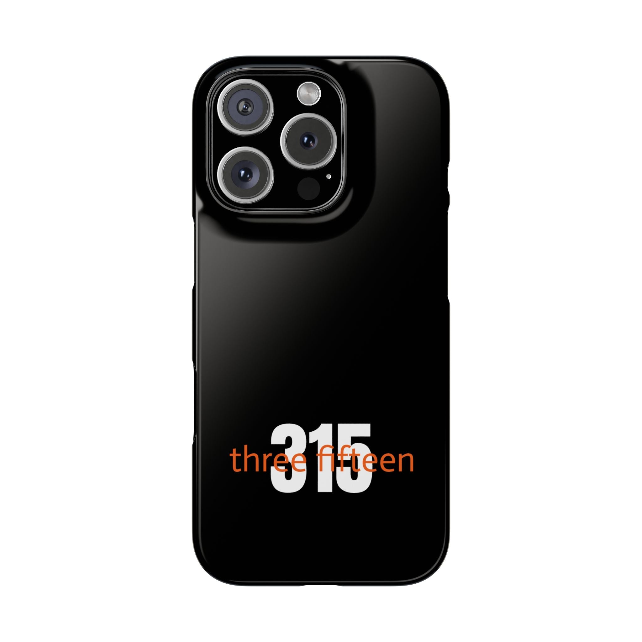 36 - Phone case 315 Slim Phone Case — Motivational Black Protective Cover