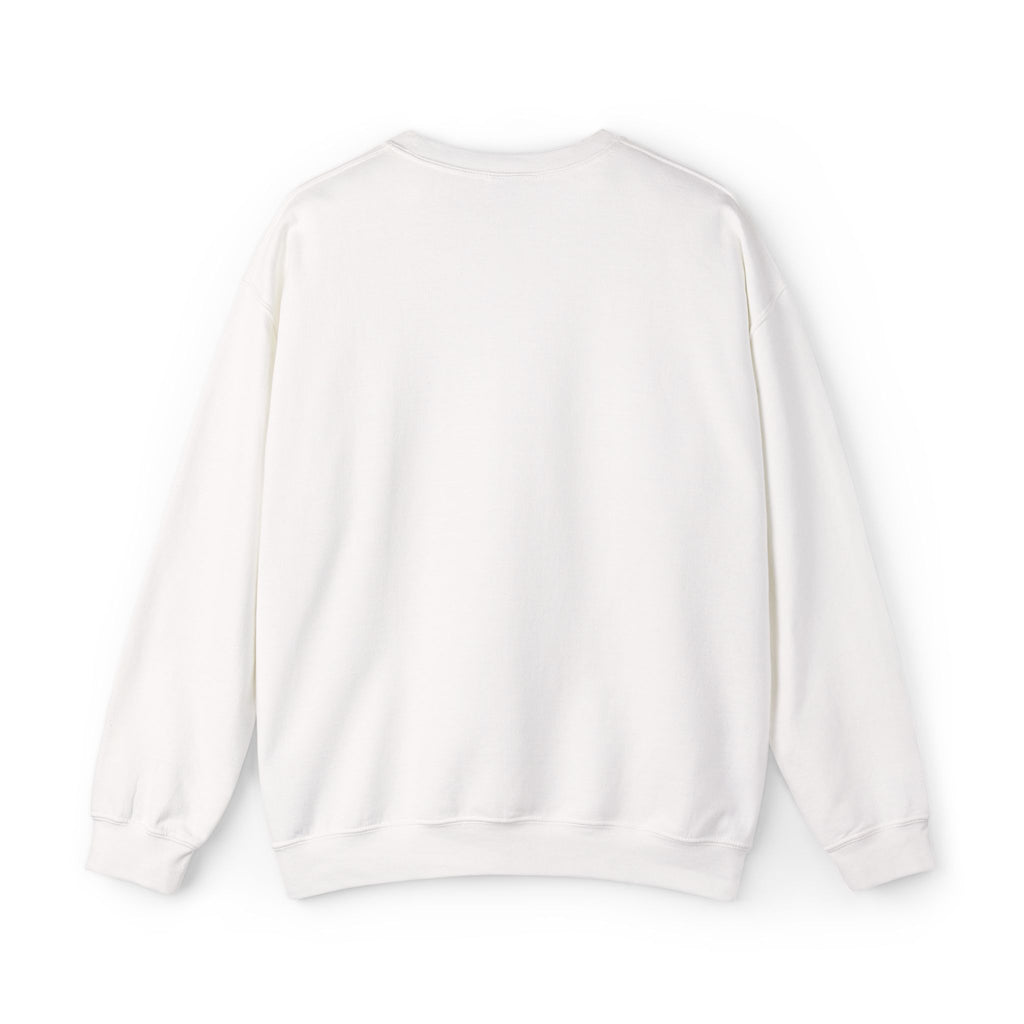 Minimal '315' Logo Crewneck Sweatshirt — White Casual Pullover