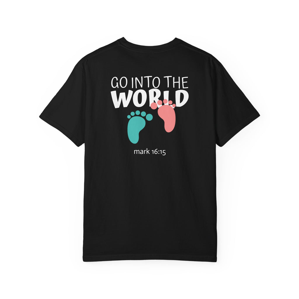 01 - Multi Colors “Go Into the World” Graphic T-Shirt