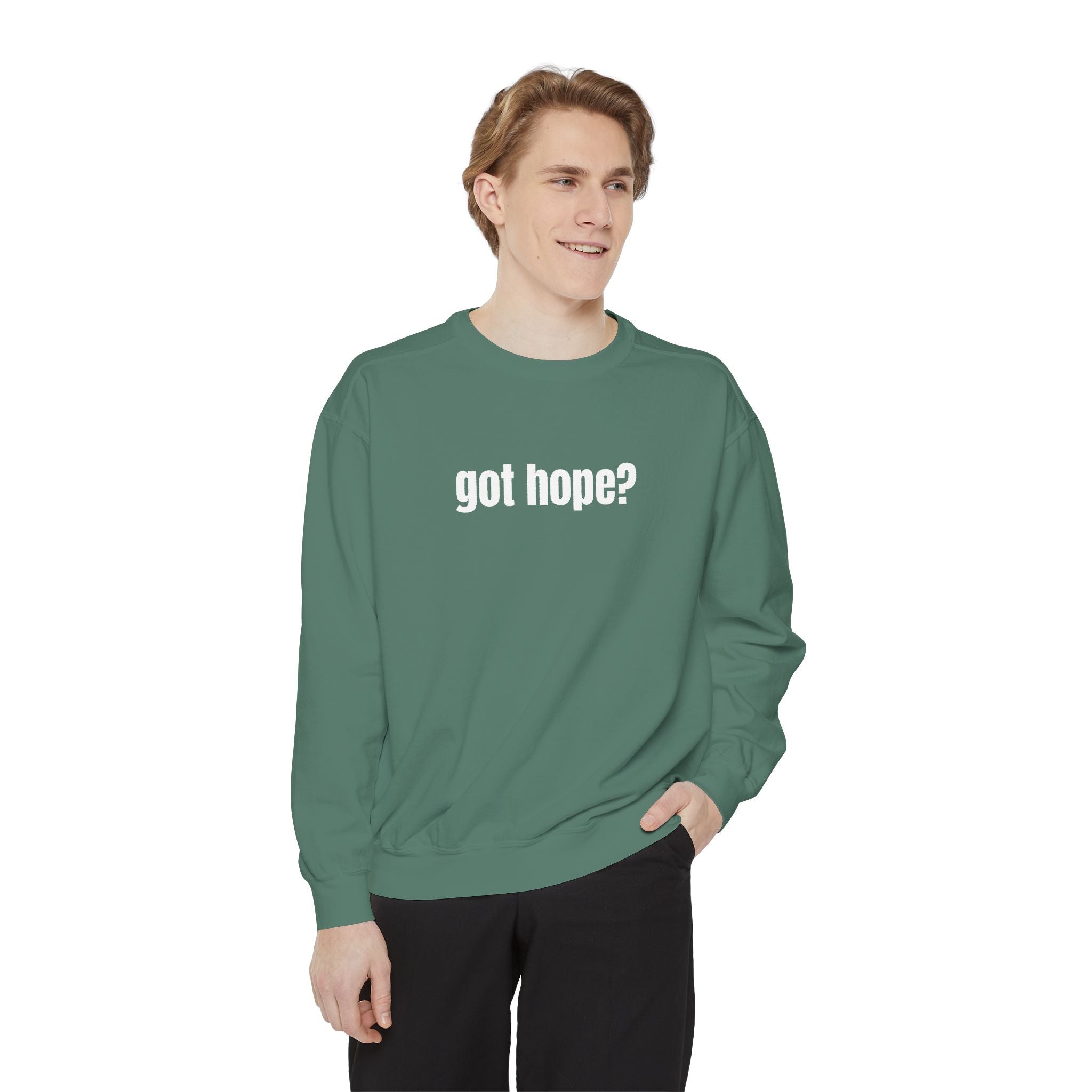 15 - Got Hope - Multi Color Cozy “A Helping Hand” Unisex Garment-Dyed Sweatshirt for Everyday Comfort