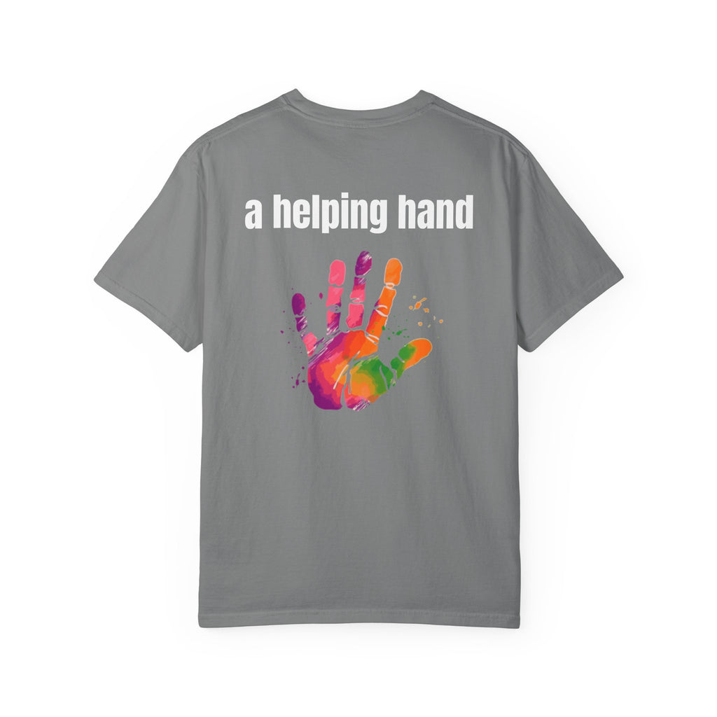 Multi Colors 315  “A Helping Hand” Graphic T-Shirt