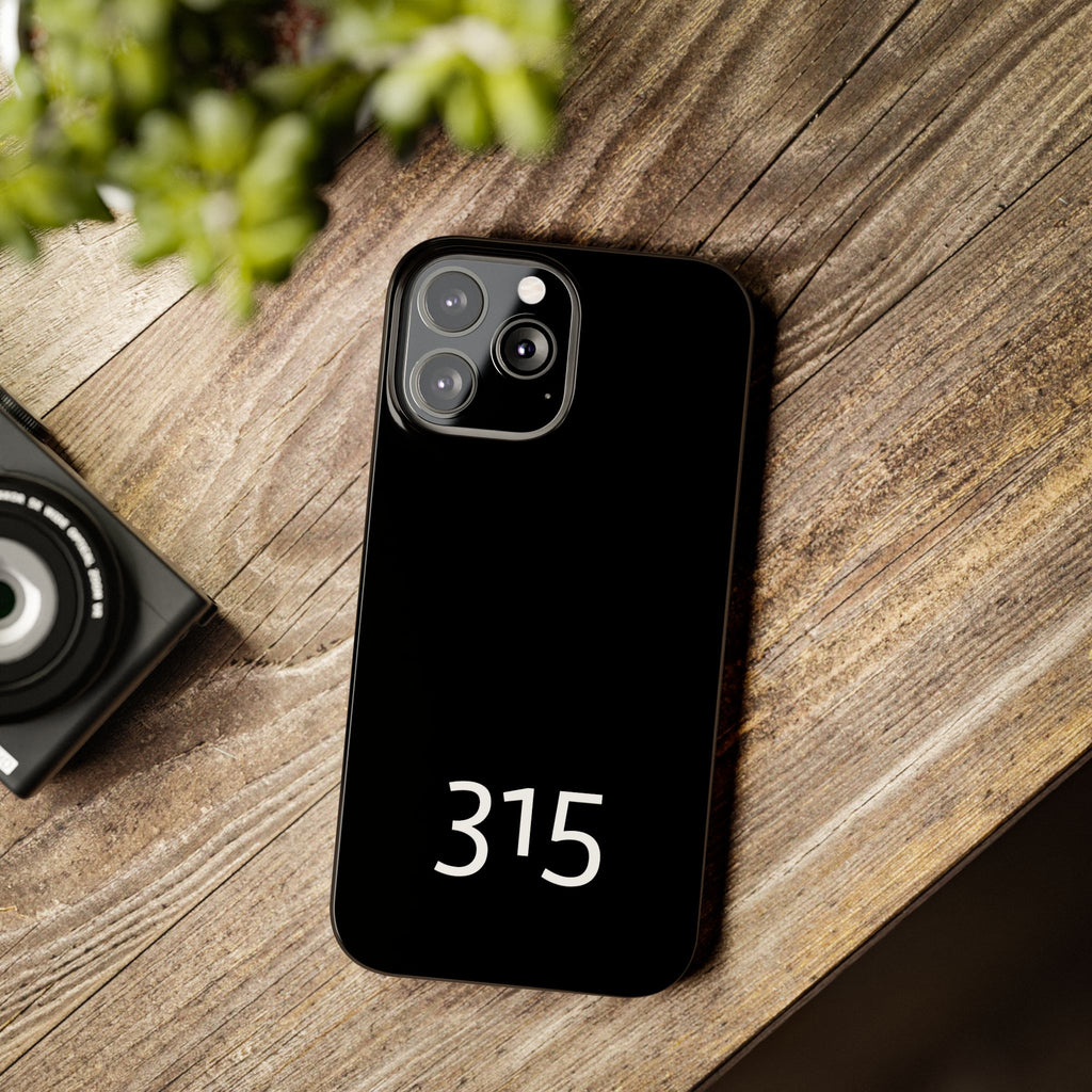 36 - Phone case 315 Slim Phone Case — Motivational Black Protective Cover