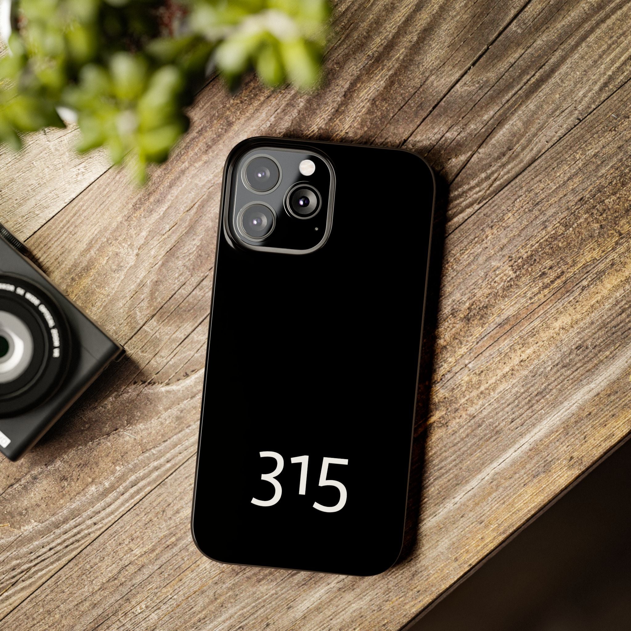36 - Phone case 315 Slim Phone Case — Motivational Black Protective Cover