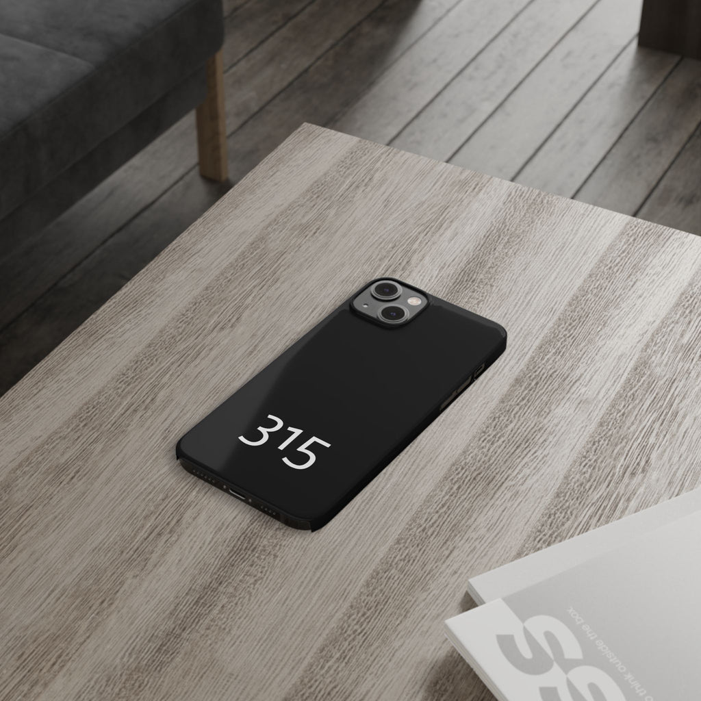 36 - Phone case 315 Slim Phone Case — Motivational Black Protective Cover