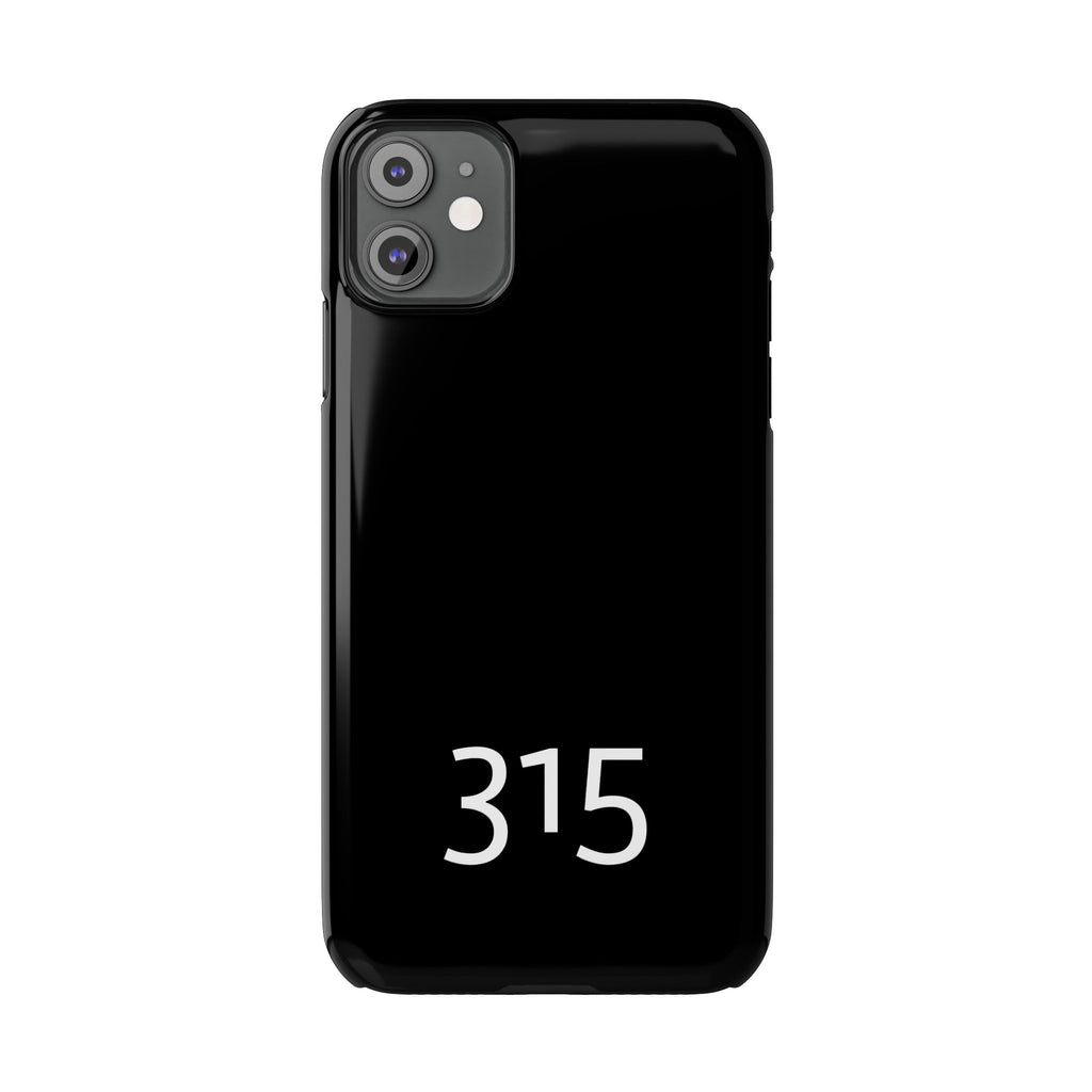 36 - Phone case 315 Slim Phone Case — Motivational Black Protective Cover