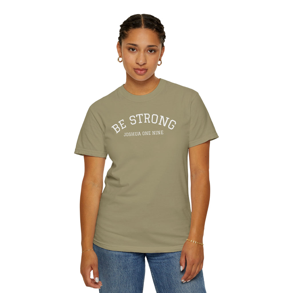 01 - Multi Colors  “Be Strong Joshua One Nine” Plain Back Store Graphic T-Shirt