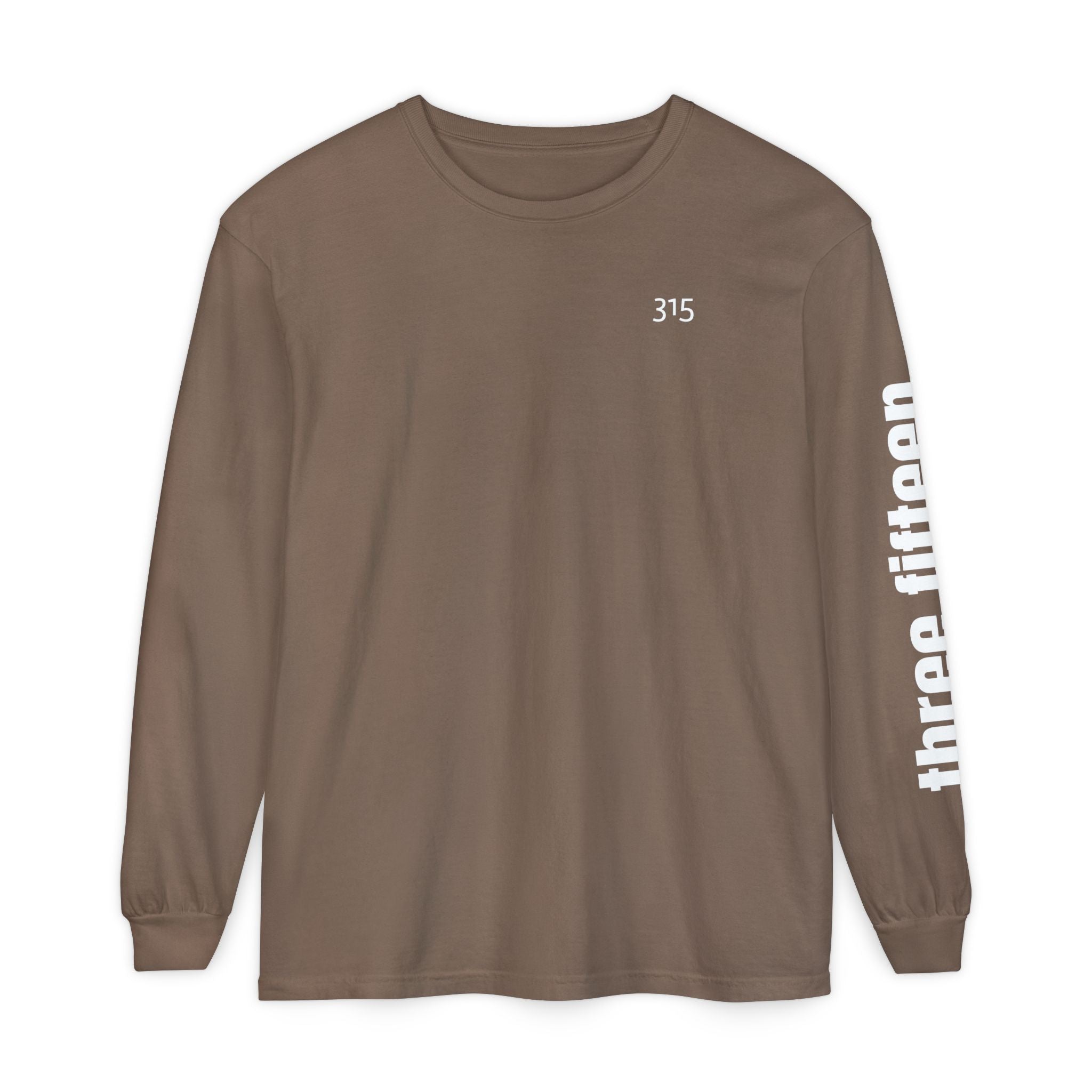 12 - 315 Three Fifteen Multi Color Unisex Long Sleeve T-Shirt - Inspirational Casual Wear