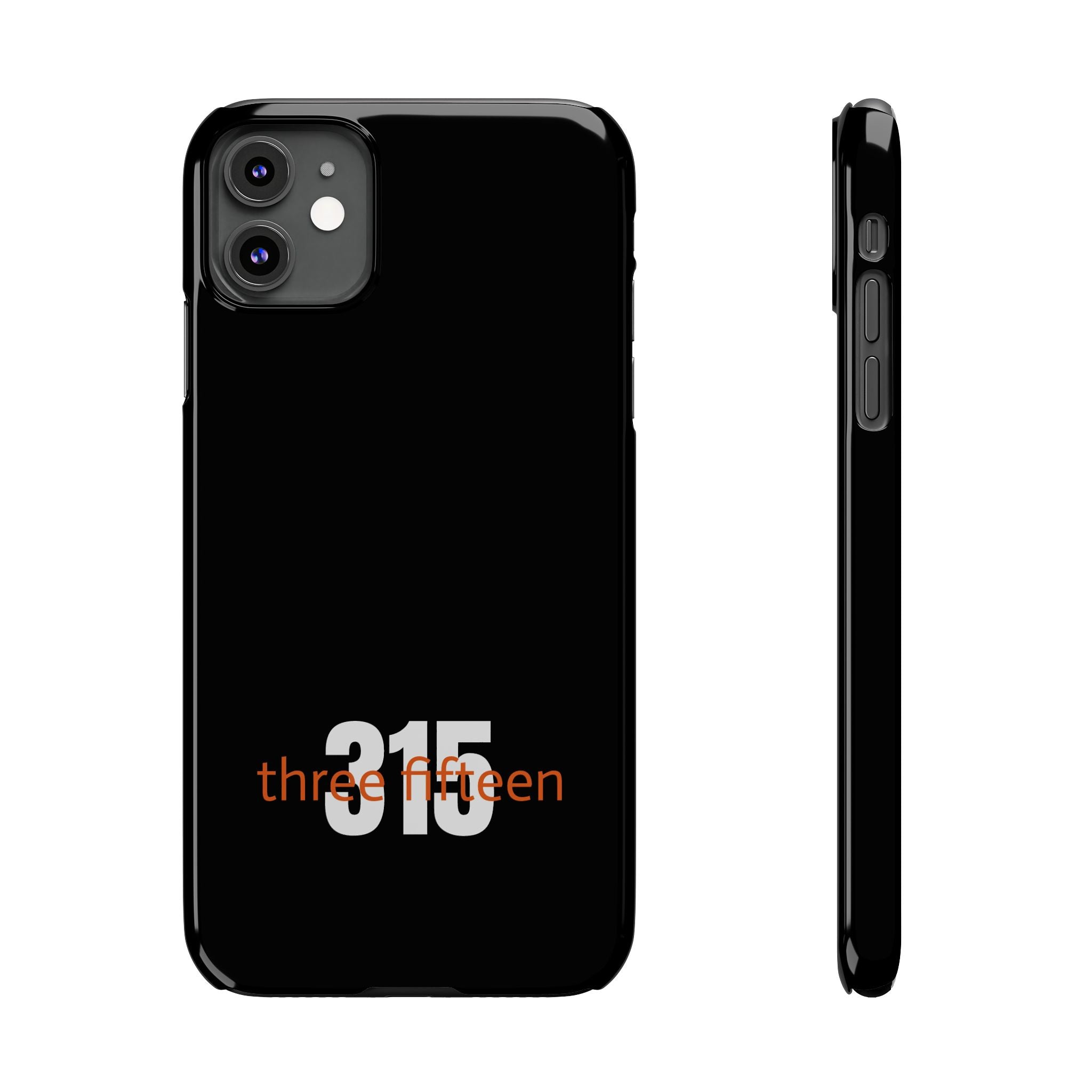 36 - Phone case 315 Slim Phone Case — Motivational Black Protective Cover