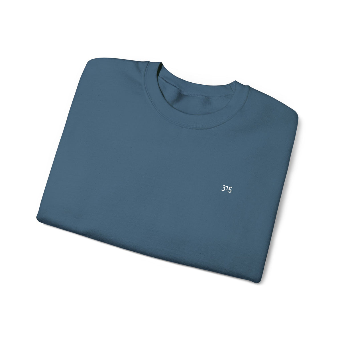 15 - Minimal 315 Embroidered Crewneck Sweatshirt — Minimal Graphic Pullover