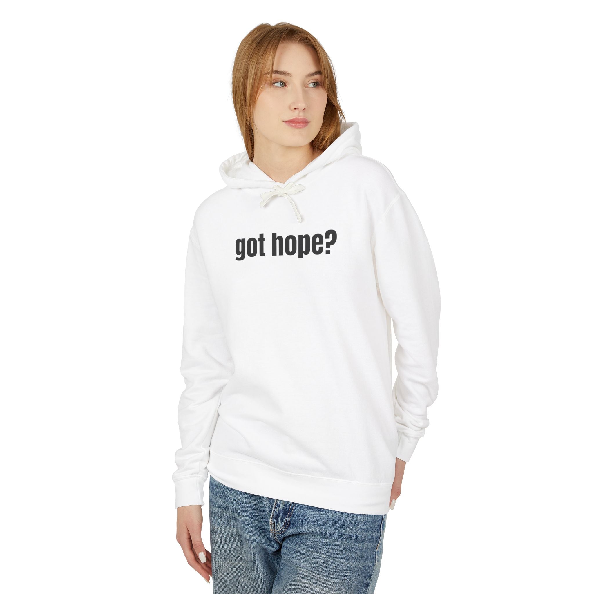 16 - Got Hope? Hoodie — Comfort Colors Minimalist Inspirational Pullover
