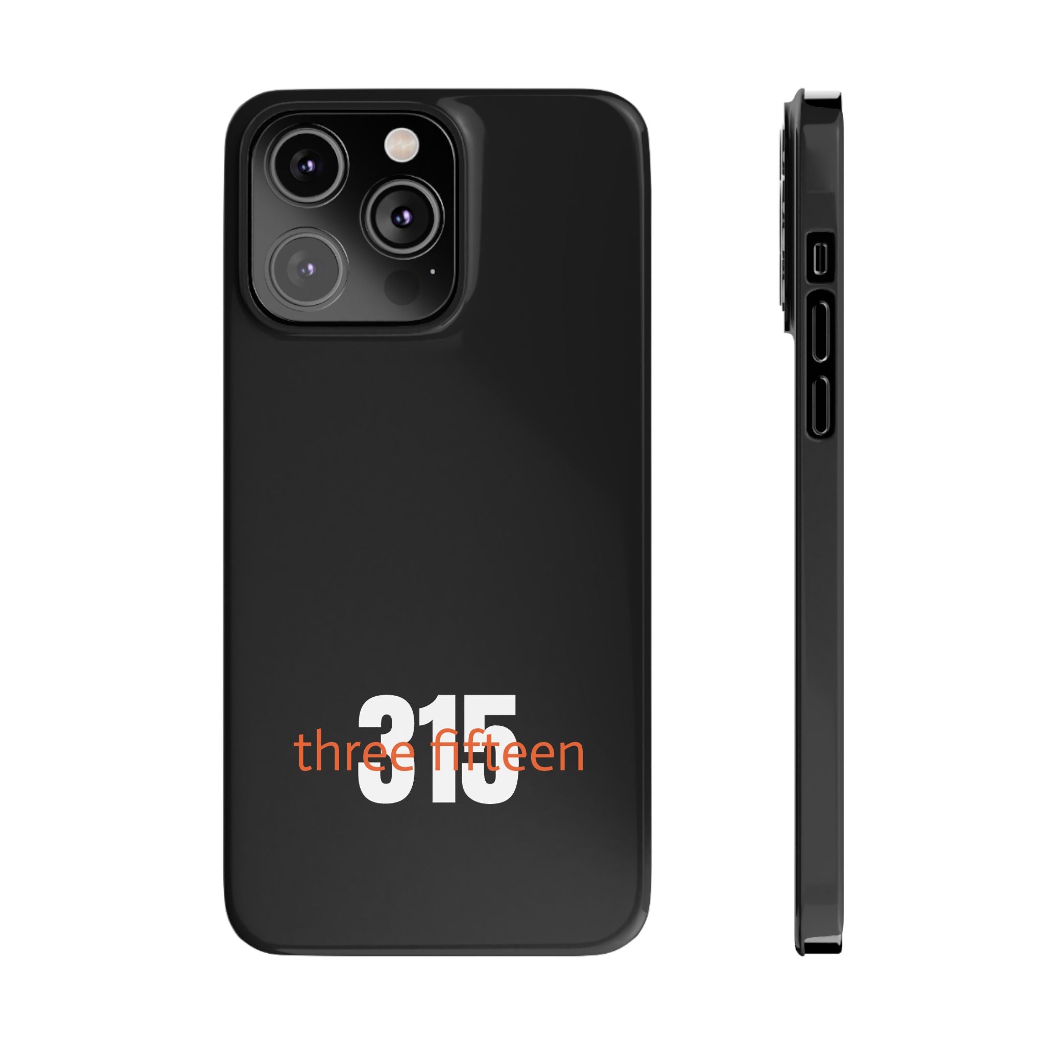 36 - Phone case 315 Slim Phone Case — Motivational Black Protective Cover
