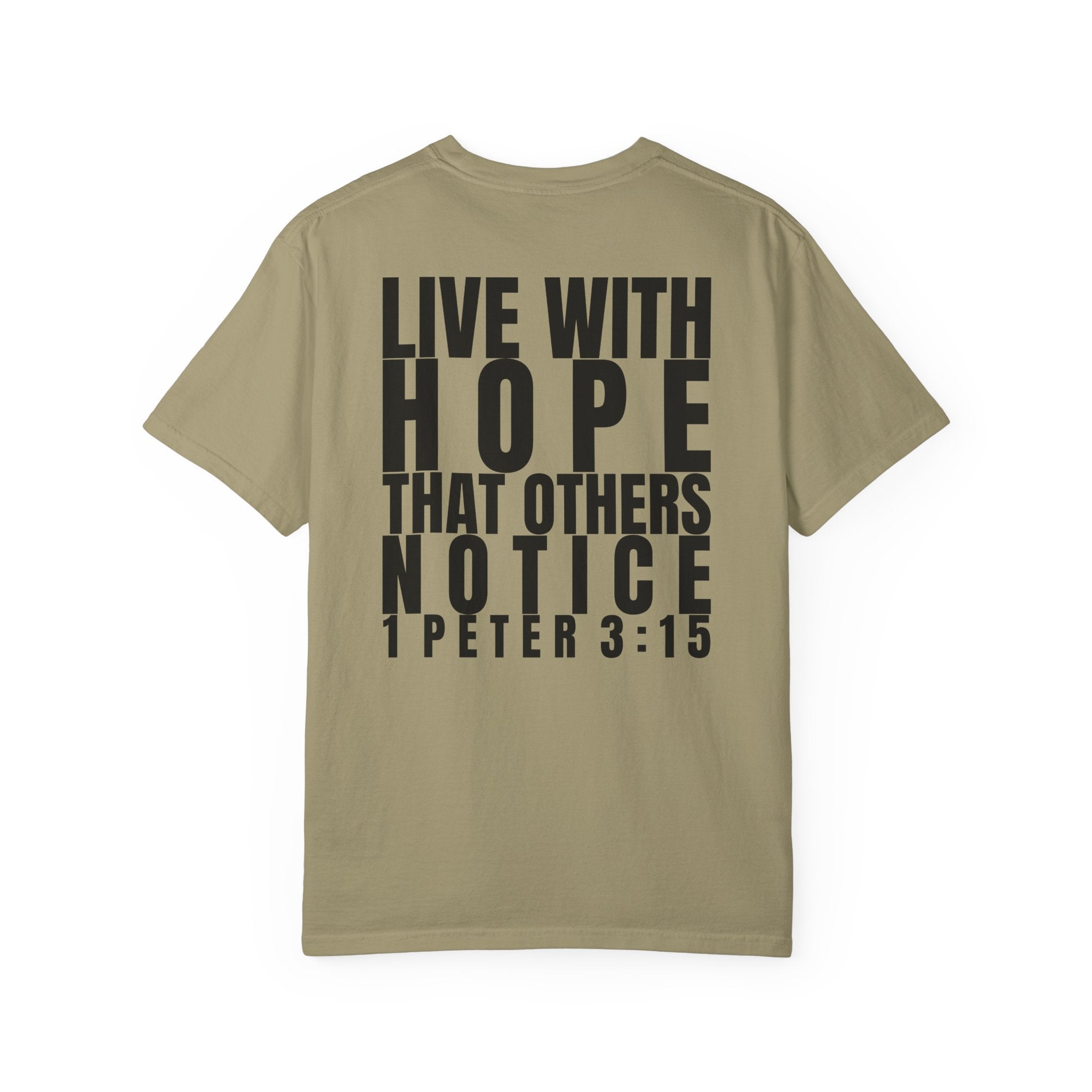 315 Multi Colors 315   “Live with Hope” Graphic T-Shirt