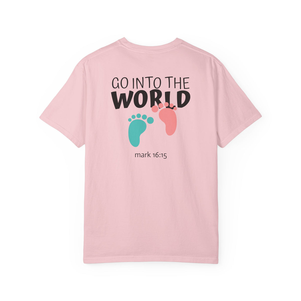 01 - Multi Colors “Go Into the World” Graphic T-Shirt