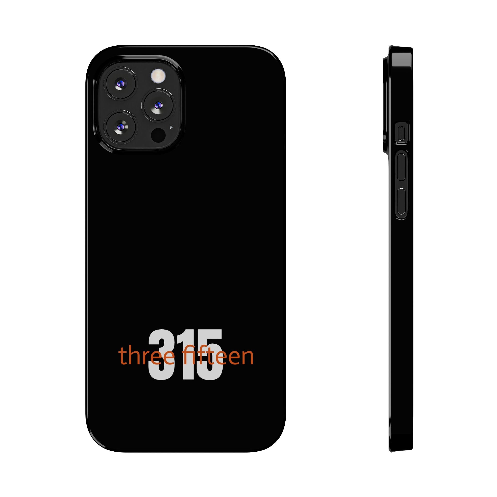 36 - Phone case 315 Slim Phone Case — Motivational Black Protective Cover