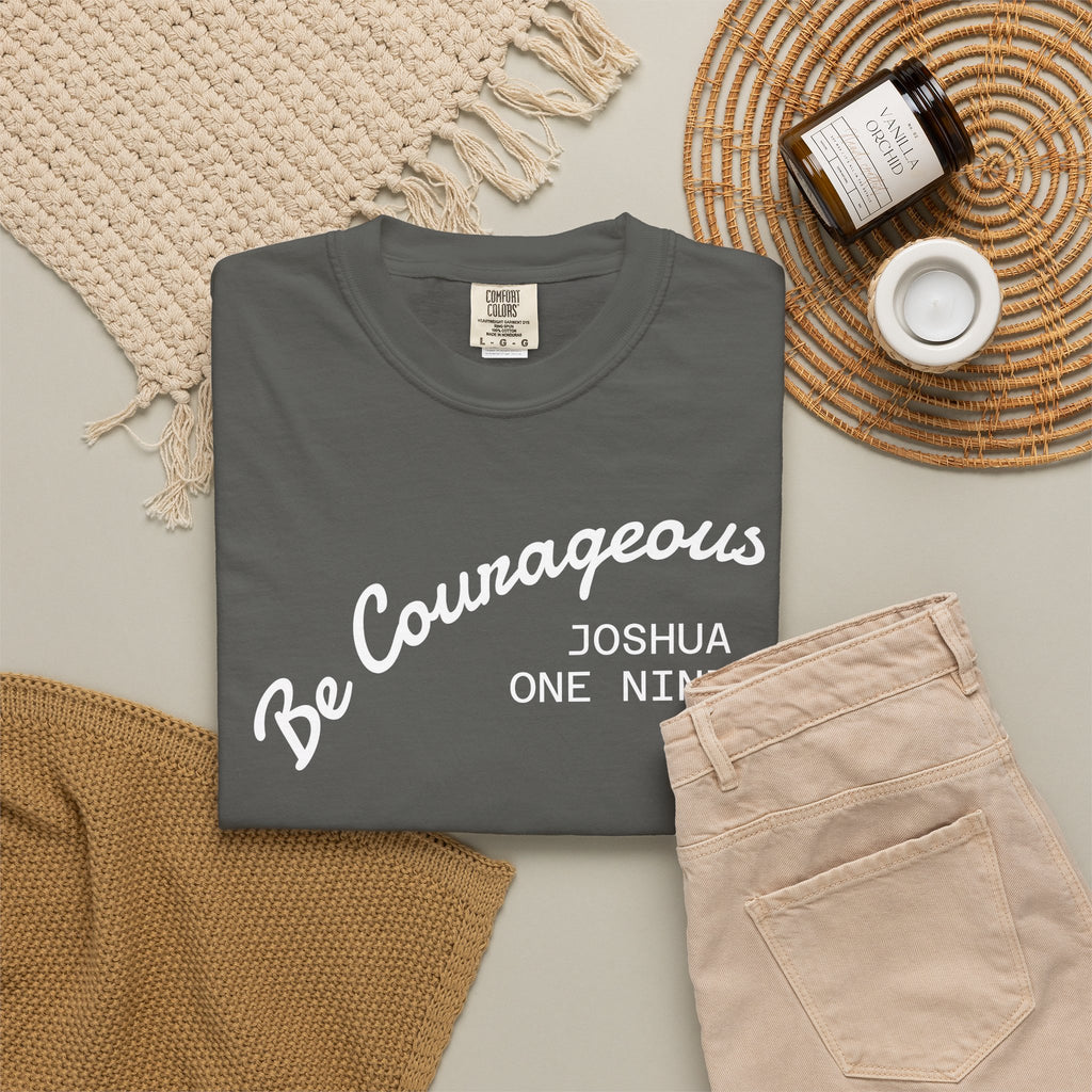 01 - Courageous Joshua One Nine Multi Colors Graphic T-Shirt