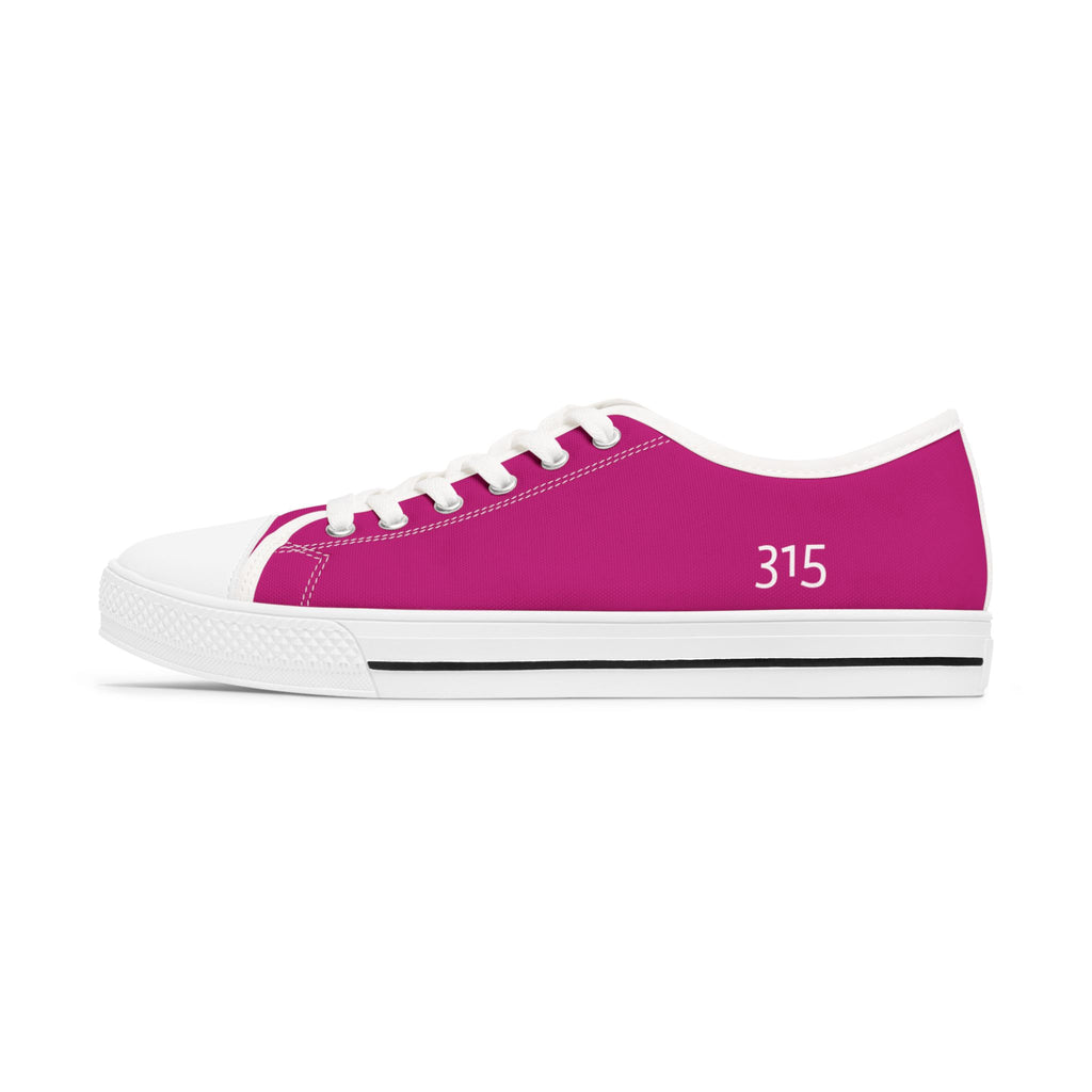 31 - Women's Low Top Sneakers TF — Minimal Grey Canvas Shoes with '315' Side Print