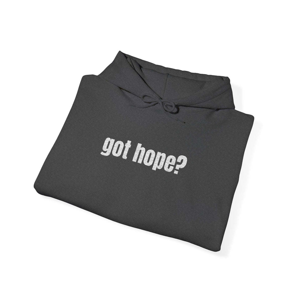 16 - Embroidered Got Hope? Hoodie Multi Color - Hope Matters - Hoodie — Minimal Black Square Anchor Logo Pullover