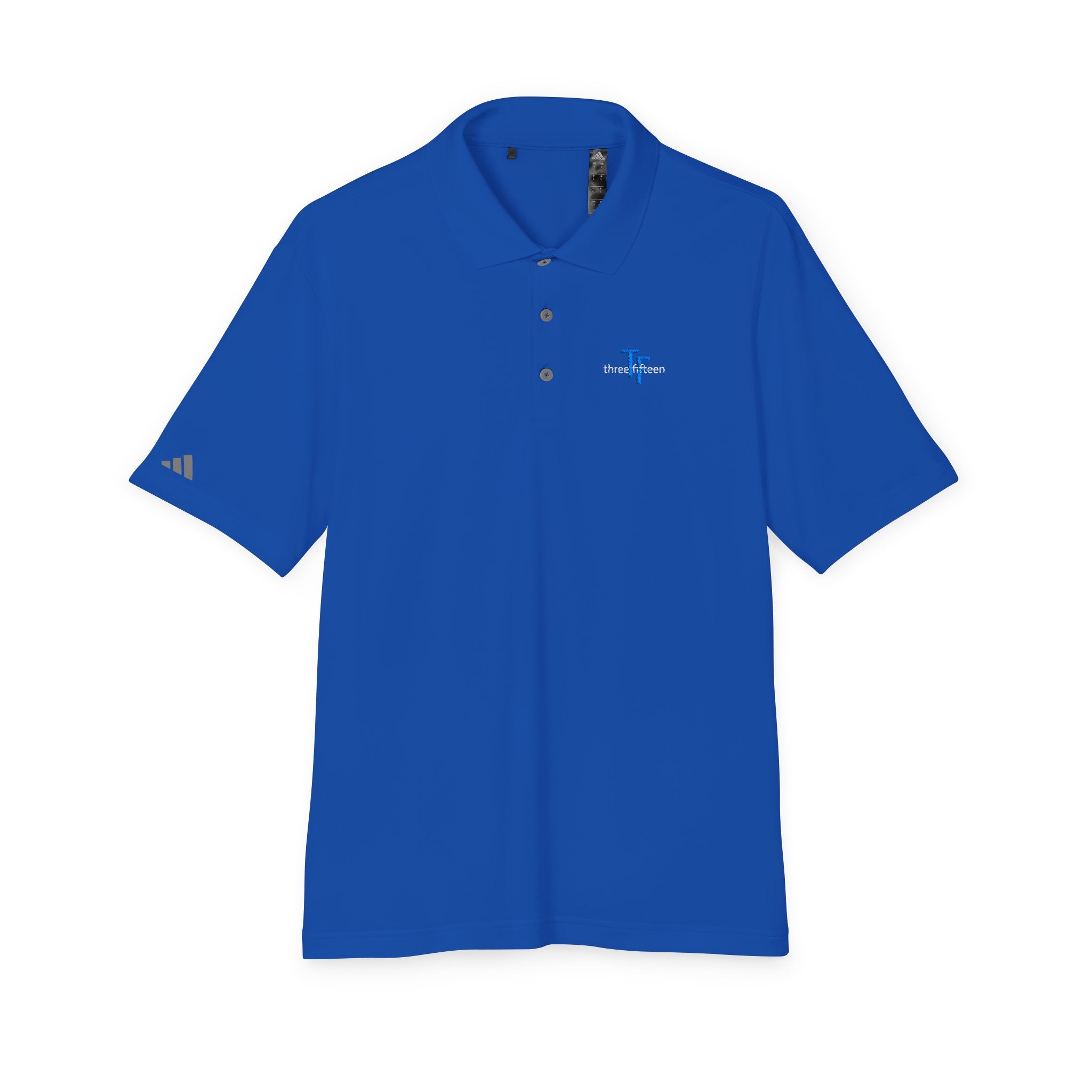 114 - Embroidered Multi Colors Adidas Performance Polo Shirt with Small Blue 'TF' Chest Logo – Golf & Corporate Teamwear