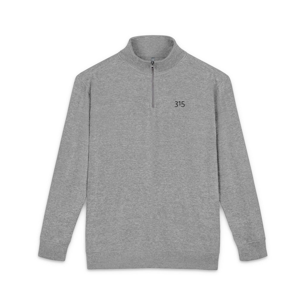 17 - TF Three Fifteen - Embroidered Hope 35 Fleece Pullover — Lightweight Quarter‑Zip Sweatshirt