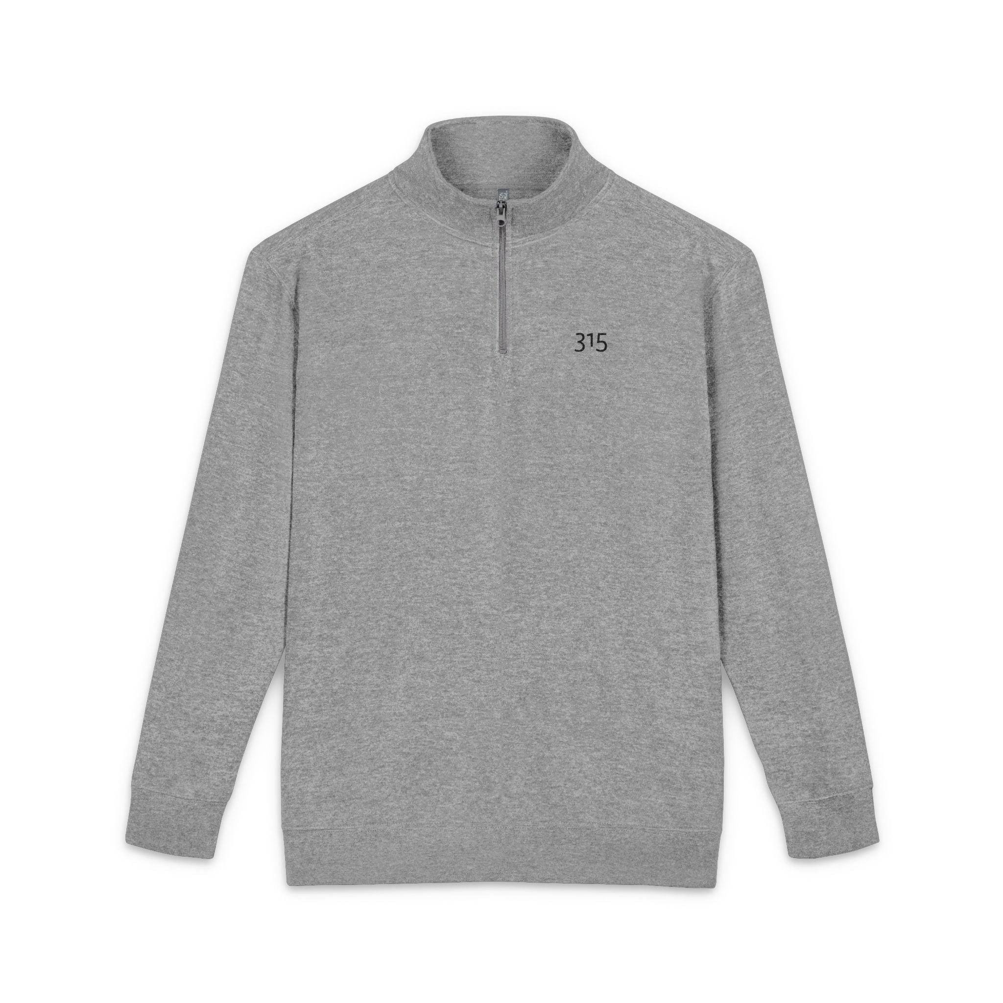 17 - TF Three Fifteen - Embroidered Hope 35 Fleece Pullover — Lightweight Quarter‑Zip Sweatshirt