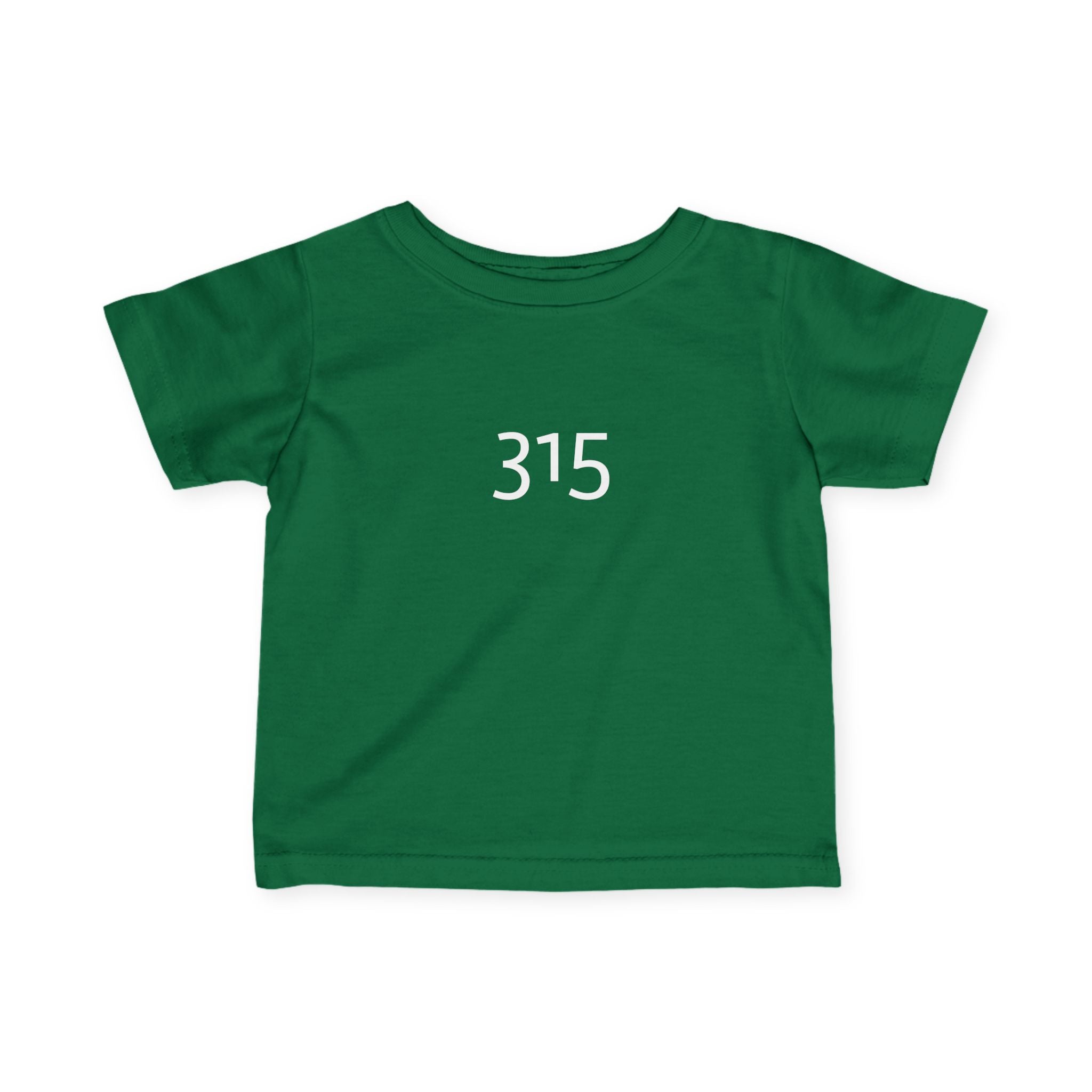 Minimalist Infant Fine Jersey Tee with Number 315