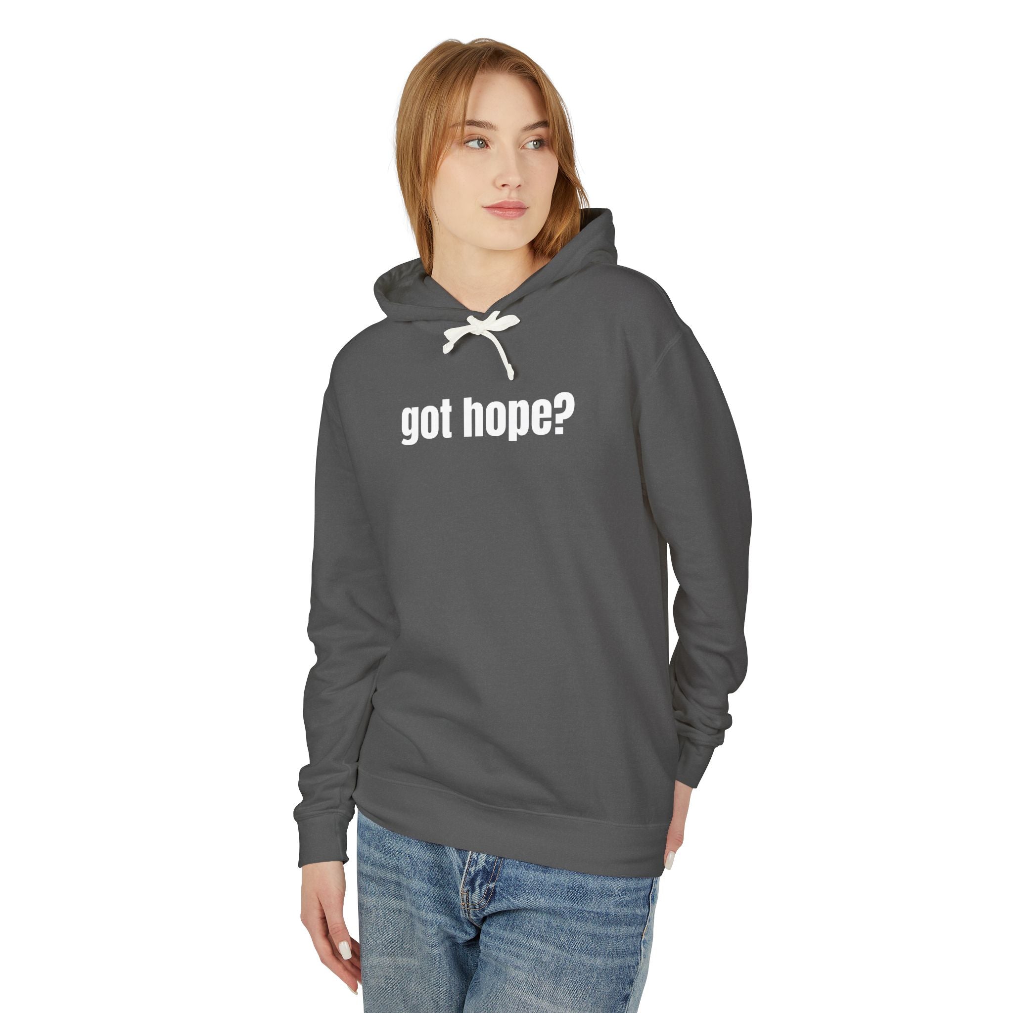 16 - Got Hope? Hoodie — Comfort Colors Minimalist Inspirational Pullover