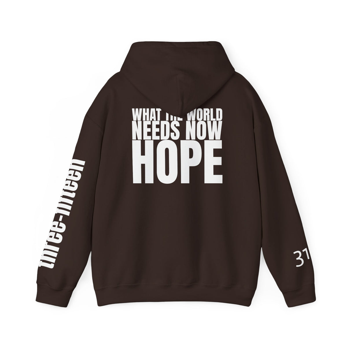 16 - Multi Colors “What the World Needs Now - HOPE”" Inspirational Quote Hoodie - This Isn't The End Of My Story